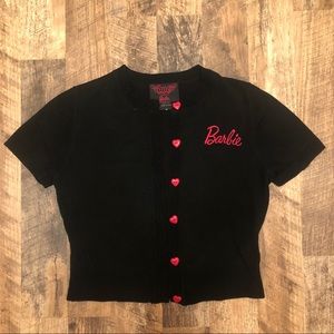 Cropped retro Barbie sweater